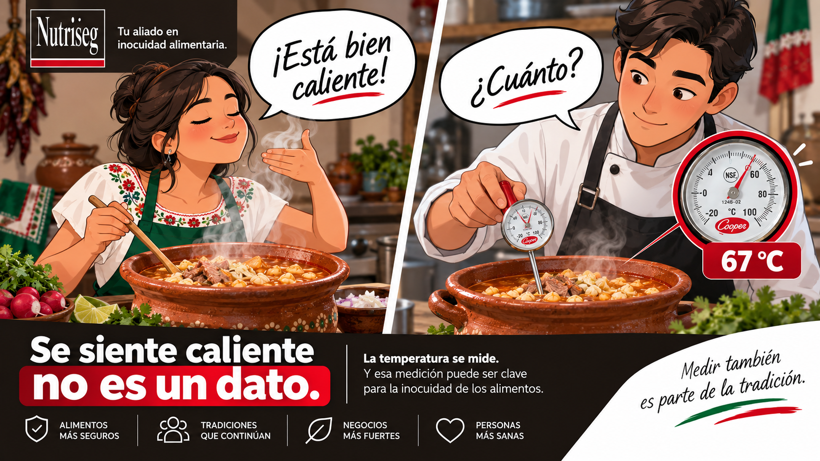 Se siente caliente, no es un dato
