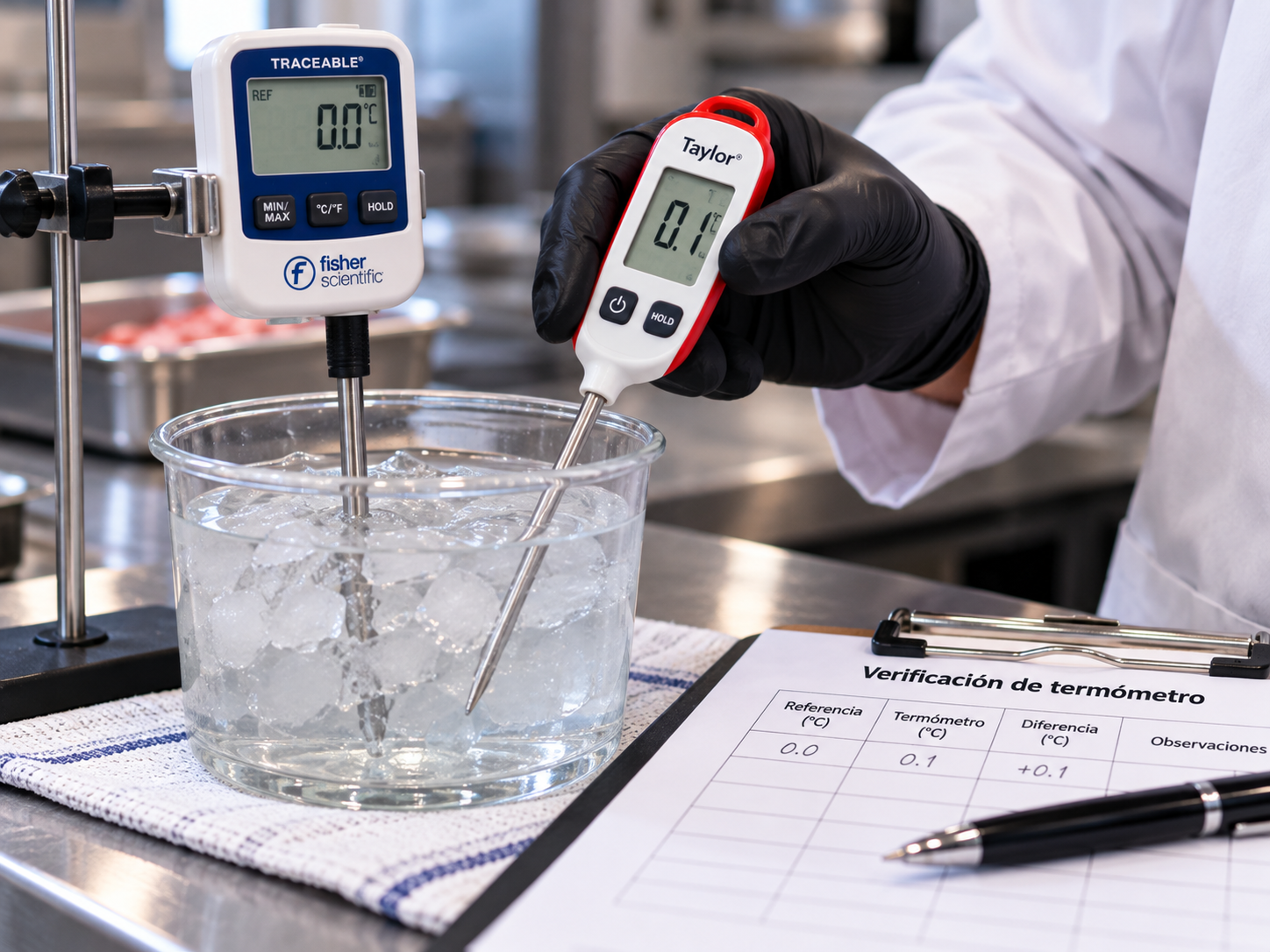 Verificación de termómetros para el control de las mediciones