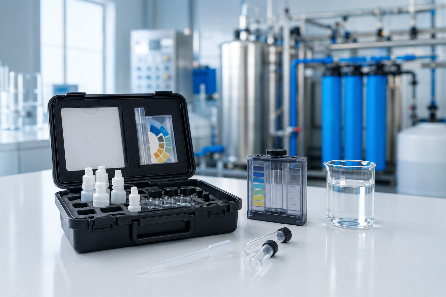 Kits profesionales para análisis de agua